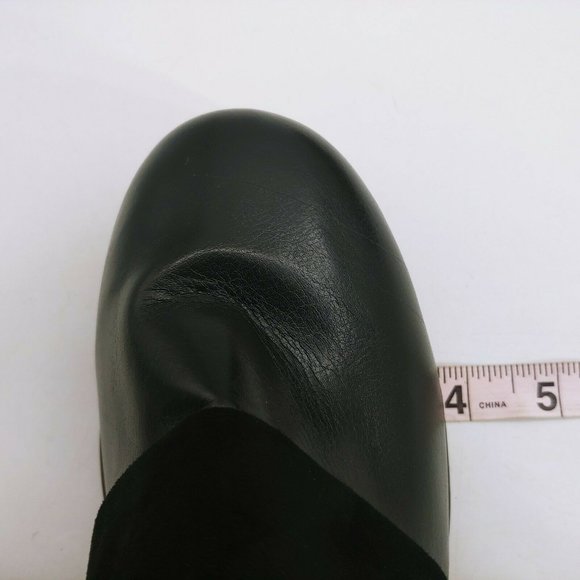Womans Ankle Bootie Black Faux Leather SideZip - Picture 7 of 9